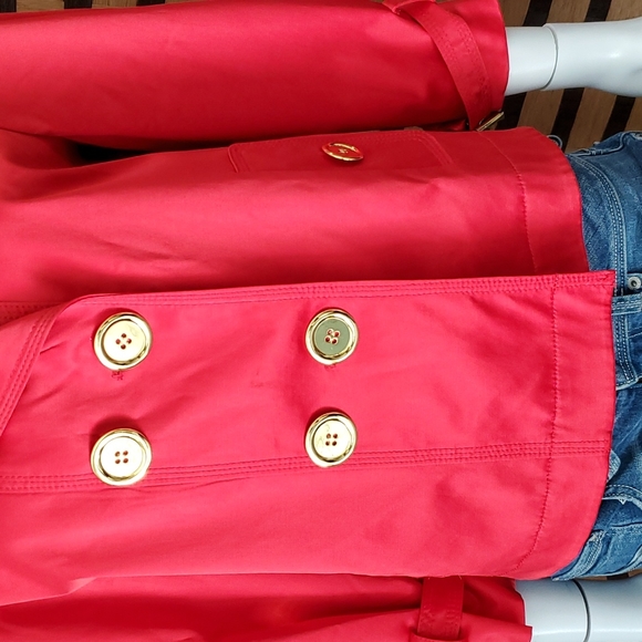 Chaus Red/gold hardware satin lined jacket - Picture 2 of 8